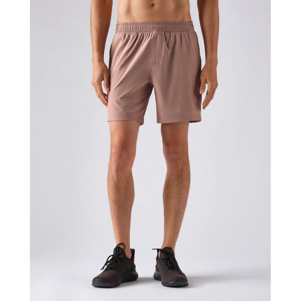 Rhone Mako Shorts Mens XL Mauve Athletic Gym Training Mesh Lined Pockets